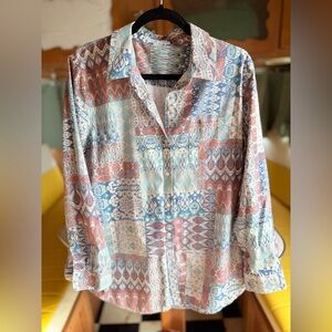 Vintage Coldwater Creek Multicolor Button Up Shirt